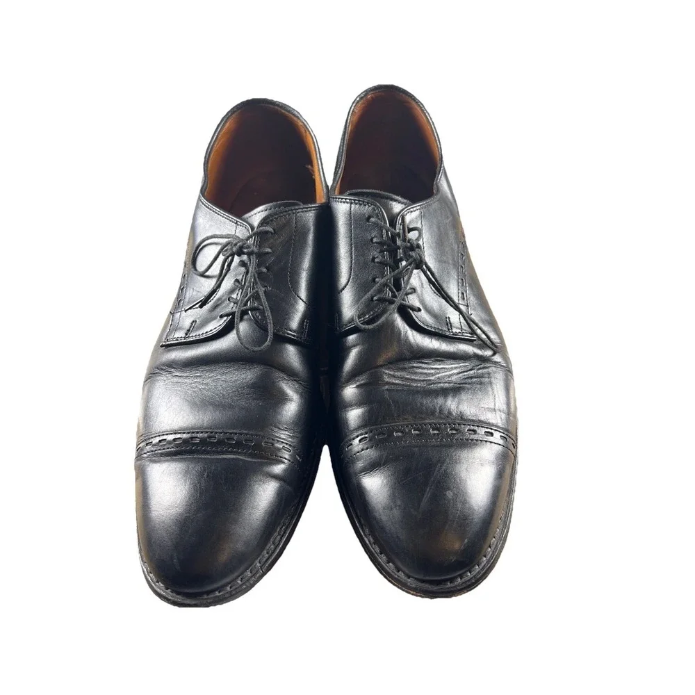 Allen Edmonds Madison Lace Up Leather Shoes Men's‎ 12 Black Made In USA Vintage